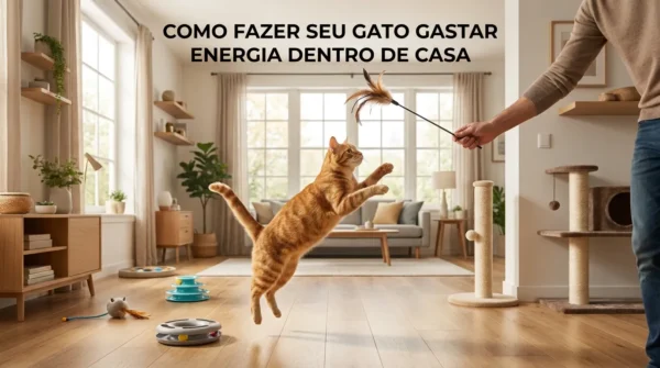 Como Fazer o Gato Gastar Energia Dentro de Casa