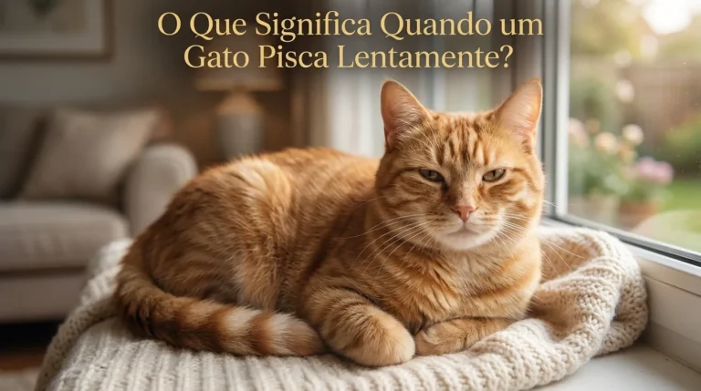 O Que Significa Quando o Gato Pisca Lentamente?