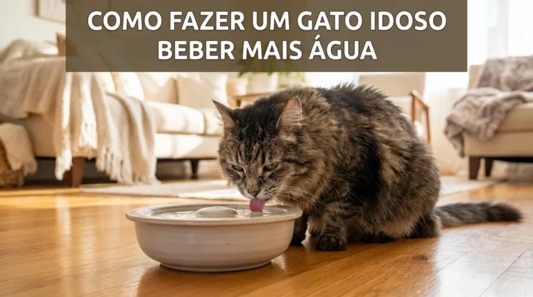 Como Fazer um Gato Idoso Beber Mais Água