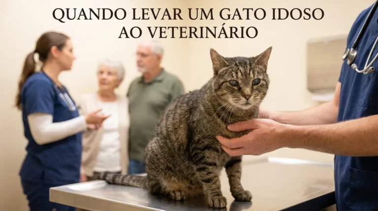 Quando Levar um Gato Idoso ao Veterinário