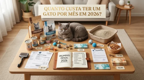 Quanto Custa Ter um Gato Por Mês em 2026?