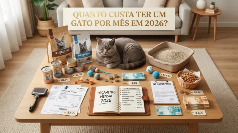 Quanto Custa Ter um Gato Por Mês em 2026?