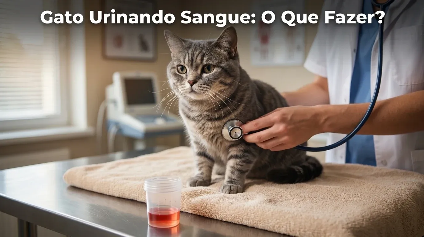 Gato Fazendo Xixi com Sangue O Que Fazer