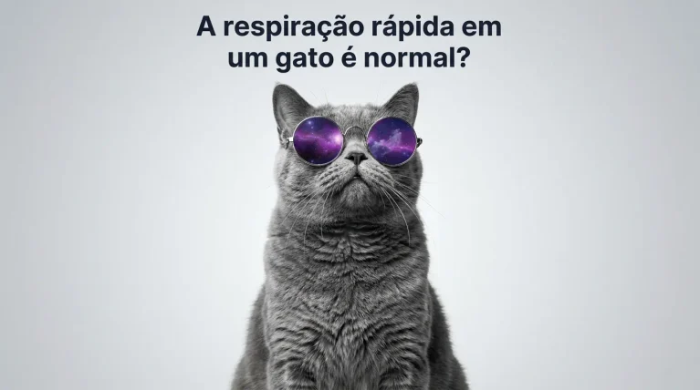 Gato Respirando Rápido é Normal