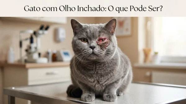 Gato com Olho Inchado: O Que Pode Ser?