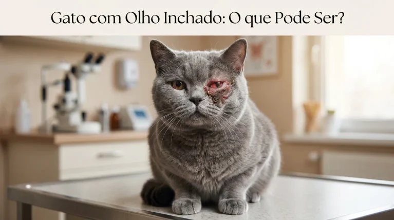 Gato com Olho Inchado: O Que Pode Ser?