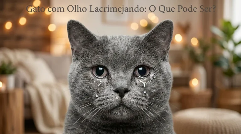 Gato com Olho Lacrimejando: O Que Pode Ser?